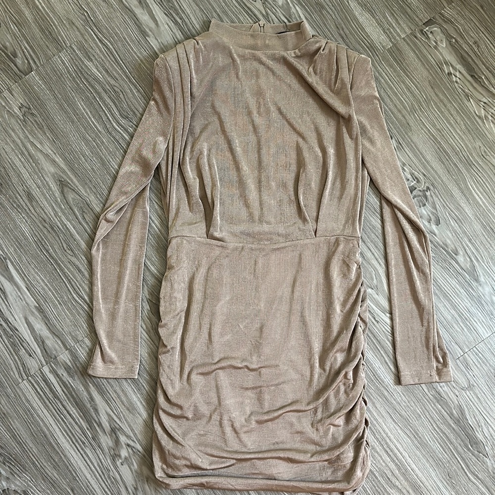 Fashion Nova side ruched bodycon dress L